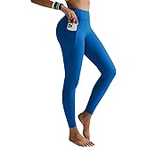 RUNNING GIRL Leggings for Women 25" Inseam, High Waisted Compression Buttery Soft Yoga Pants with Pockets