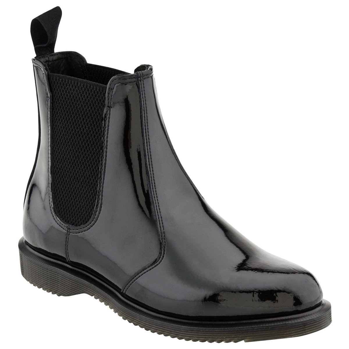 black patent womens boots