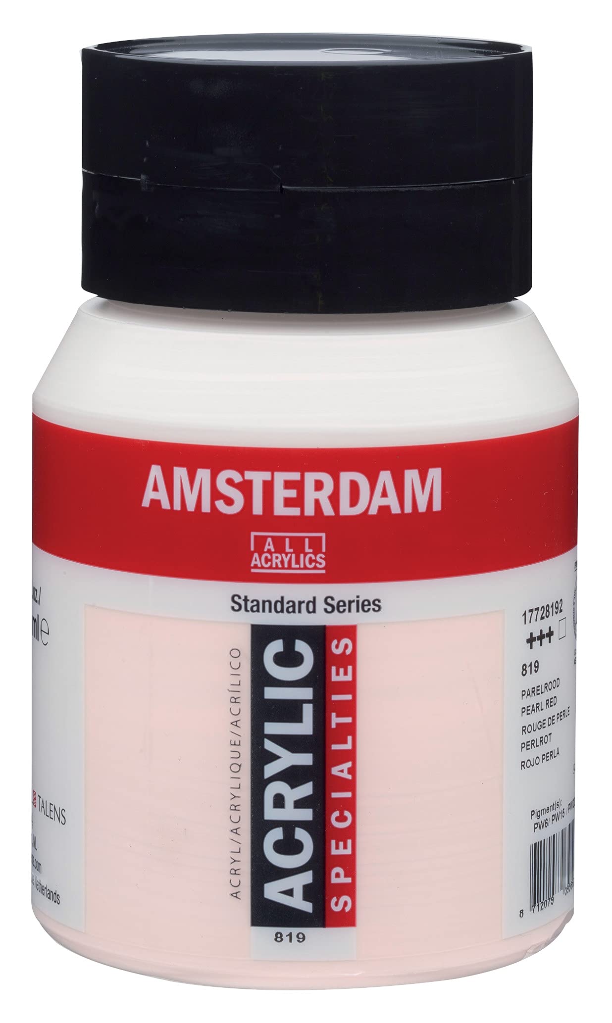 Amsterdam Standard Series Acrylic Jar 500 ml Pearl Red 819 (17728192)
