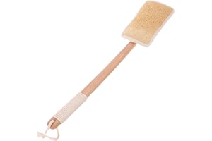 DIYEAH Loofah Shower Brush Long Handled Bath Brush Exfoliating Back Scrubber for Shower Body Scrub
