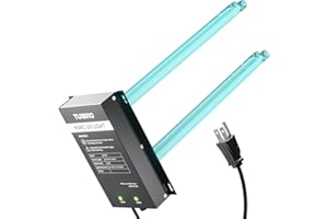 TURBRO AC 120V 72W HVAC UV Light Kit Air Purifier, Comes with Two 4-Pin 2G11 Base Lamps, an Installation Template, and a Ballast, for Cleaning Air and Ducted AC Systems, 15.2 in Long Lamps, UV72P