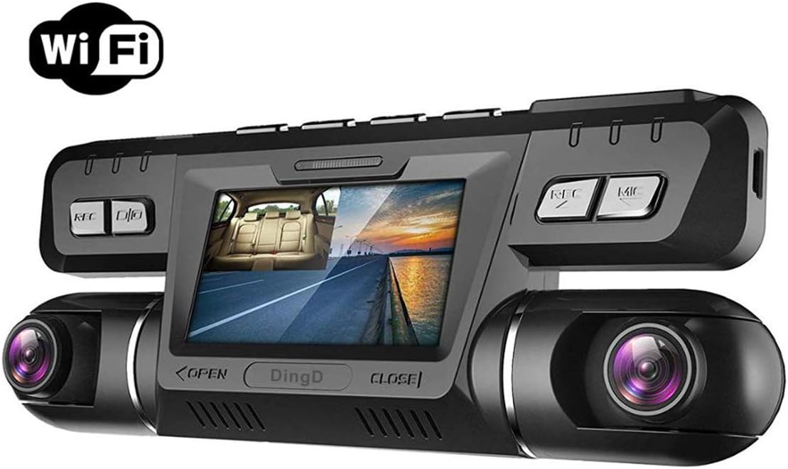 Dash Cam Full HD 4K 28802160 Dash Cam 170&deg; Wide Angle Car Camera with 2.7" LCD Display with WiFi GPS Night Vision Motion Detection Night Vision G Sensor Automatic DVR Max Supports 128GB TF Card