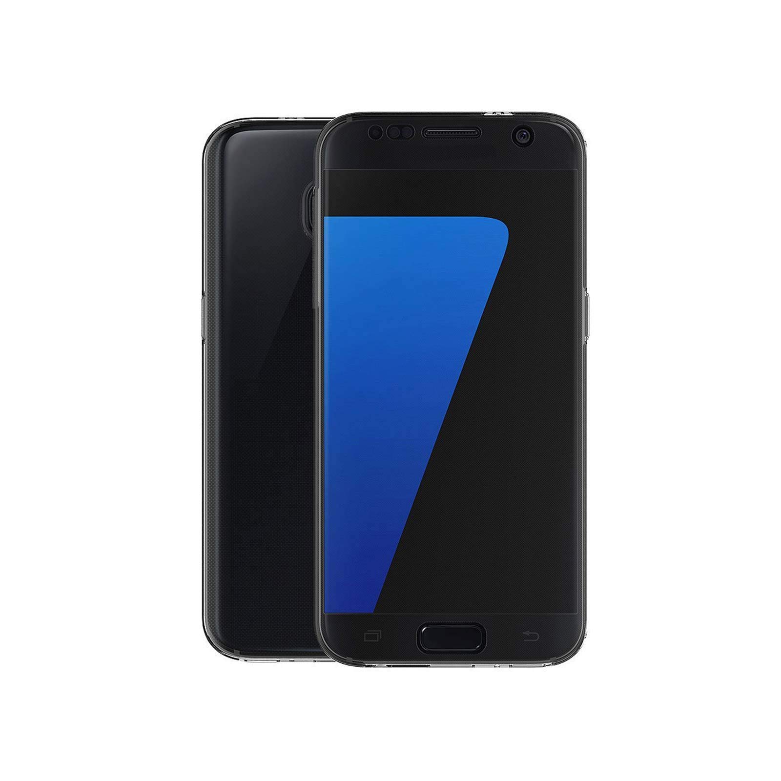 Coque Samsung Galaxy S7 ,Ordica France®, Housse Galaxy S7 Protection Souple TPU Full Cover 360 Housse Integrale Avant Et Arrière Etui Accessoires Ultra Fin Et Discret - Coloris Transparent