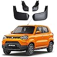 YLOXFW Car Mudguard Mud Flaps for Suzuki S-Presso 2019-2025 Molded Custom Front and Rear Mudflaps Splash Guards Flares Kit 4-PC Auto Accessories,Send 1 Car Wash Towel