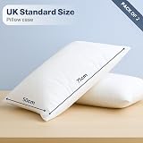 DN 2 Pack Pillow Cases 50x75cm Microfiber Envelope Closure White view 3