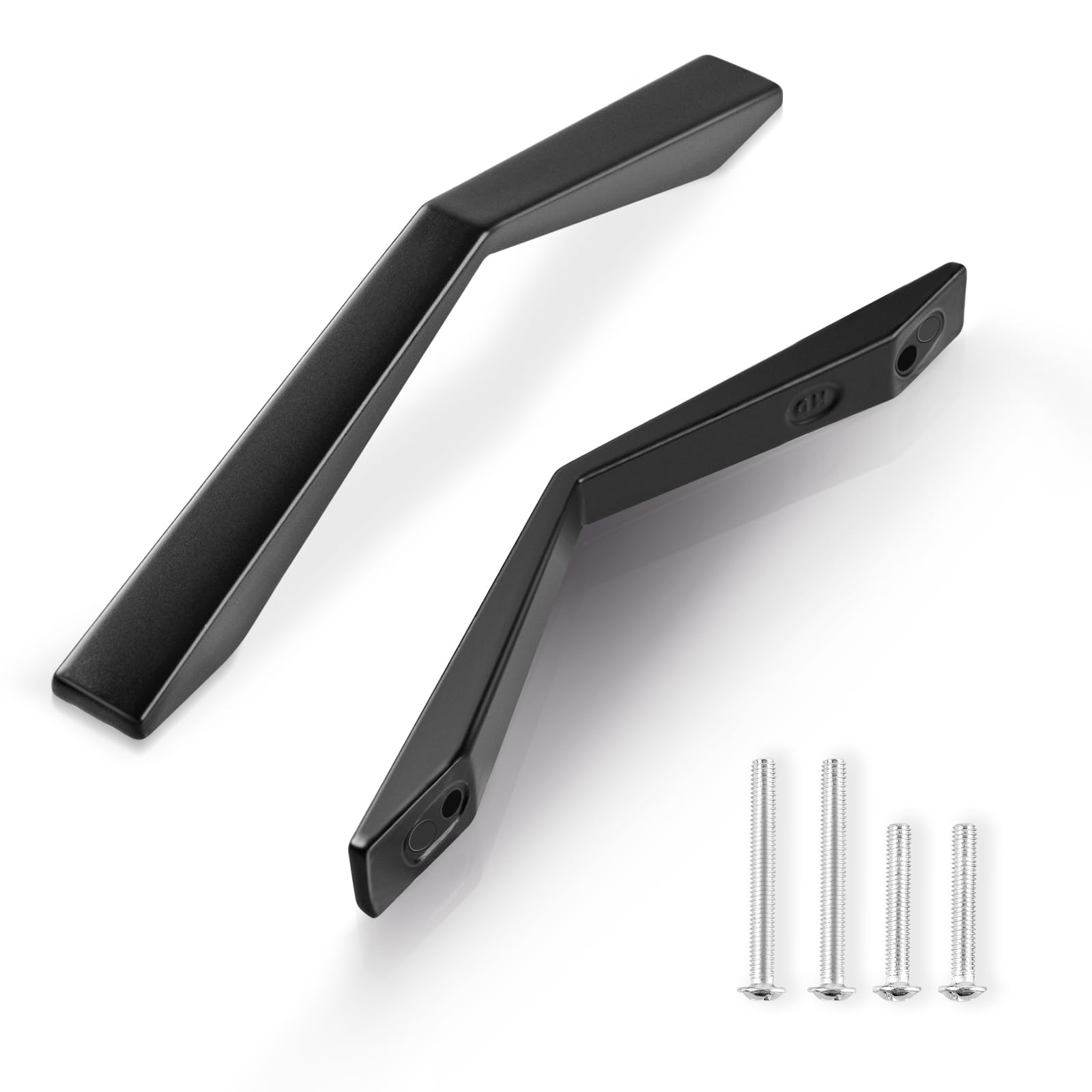 Niviy 10 Pack Black Kitchen Cupboard Handles, 96mm Kitchen Door Handles, Stainless Steel Furniture Cabinet Knobs Wardrobe Drawer Pulls