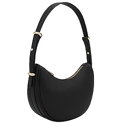 Small Crescent Smooth PU Leather Armpit Shoulder