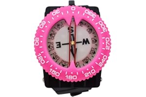Scuba Choice Diving Deluxe Wrist Compass, Neon Pink