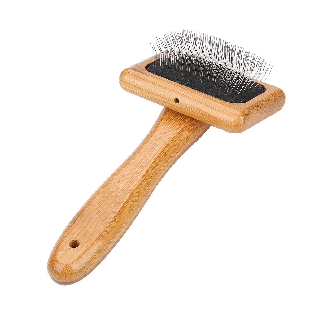 Pets Brush Dog Hair Comb Cat Needle Comb Bamboo Healthy Massage Cleaning Brush Shedding Pup Grooming Hair Removal(#1)