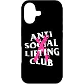 Anti Social Lifting Club: Canceled Pink (Front + Back) Case for iPhone 17
