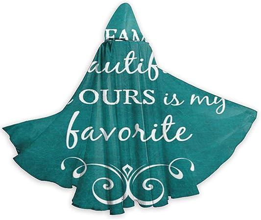Rexing Mantello Per Adulti Mantello Verde Acqua Citazioni Inspirational Citazione Di Famiglia Amore Halloween Mantelli Con Cappuccio Costumi Cosplay Mantelle Accappatoio Strega Mantello Con Cappuccio Amazon It Casa E Cucina