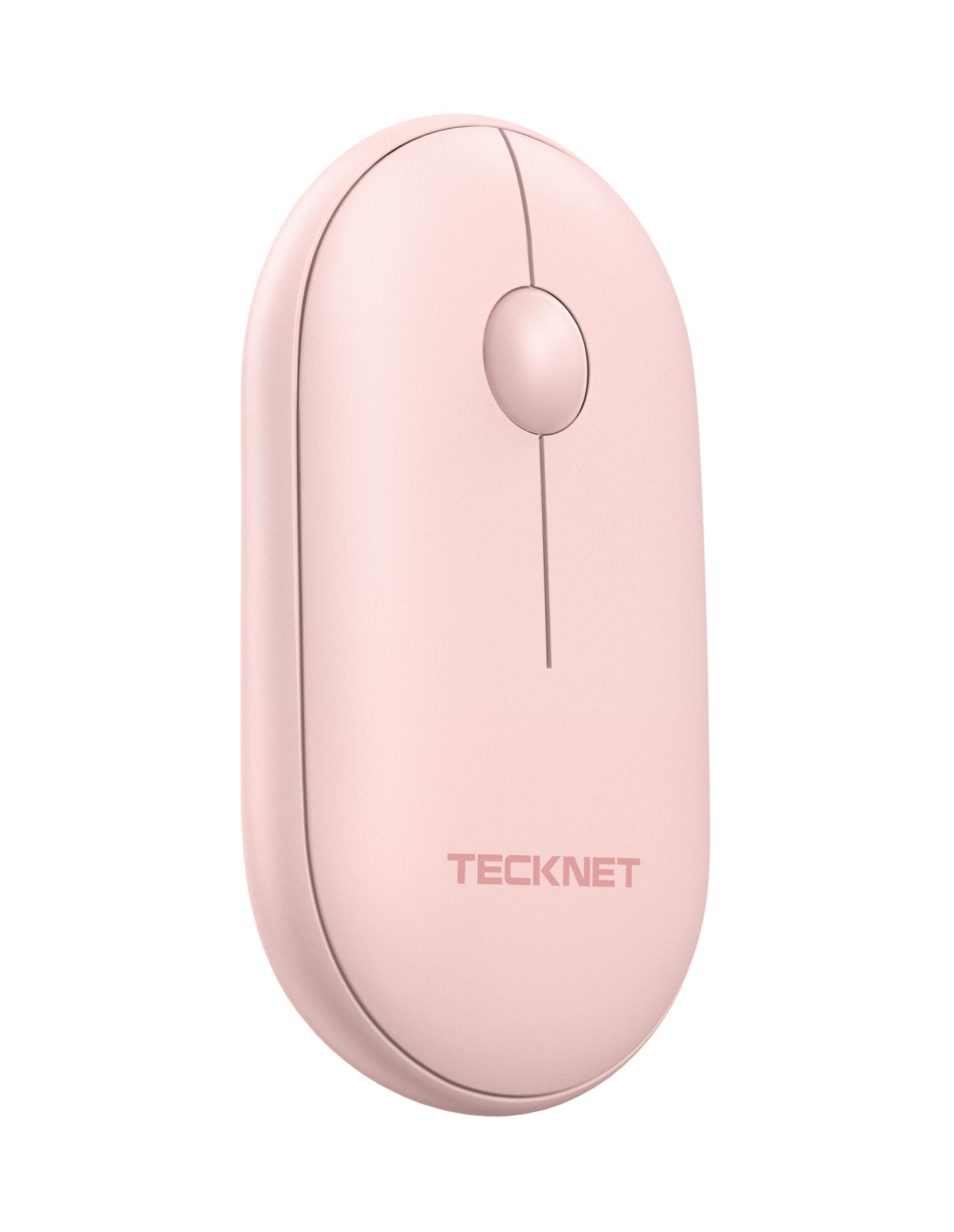 Photo 1 of TECKNET Bluetooth Mouse, 2.4G Silent Wireless Mouse for 2 Modes(BT3.0/5.0+2.4Ghz), Contoured Grip with USB Receiver, Quiet Click Portable Compatible with PC, Chromebook, Mac - Pink