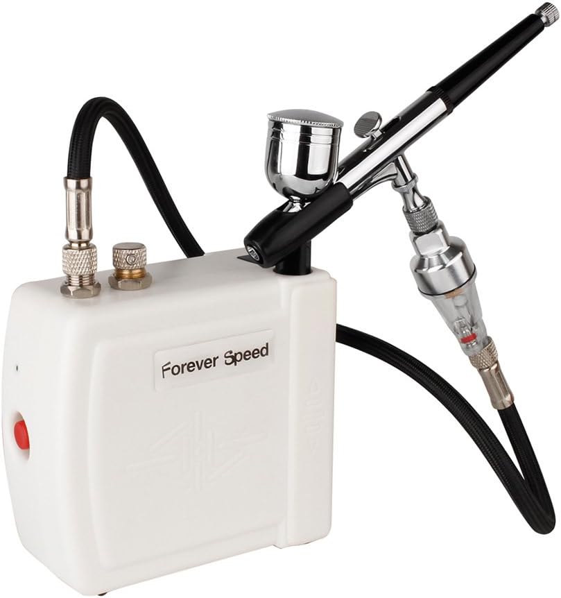 Forever Speed Airbrush Kompressor Set Komplett Set Mini Airbrushpistole