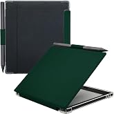 GOVTVA Pen Holder Case for Onyx Boox Go Color 7 (Gen 1/2, 2024/2025) / Boox Go 7 Ultra-Thin Enhanced Auto Sleep/Wake Cover with Transparent TPU Back &amp; Magnetic Closure (Green)