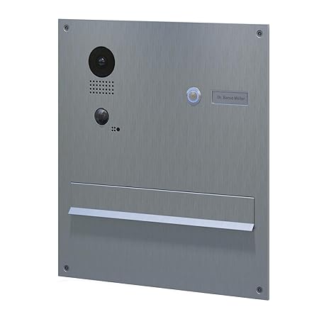 Doorbird D203 Edelstahl Video Zugangssystem – Video-Systeme der Wechselbeziehung (Edelstahl, Edelstahl, Knöpfe, horizontal, a