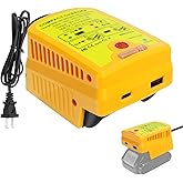 Battery Charger for Dewalt 20V Battery, Charger Adapter with Type-C Fast Charging and USB Port, Compatible with 18V/20V/60V Lithium-Ion Batteries(No Battery)