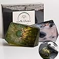 Rock Soap Gift Set of 2- Gemstone Soap with Crystals Inside- Decorative Scented Crystal Soap with Natural Ingredients & Essential Oil - Moisturizing Soap Gift Set