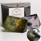 Earth &amp; Home Rock Soap Gift Set of 2- Mothers Day Gift- Decorative Scented Gemstone Soap with Crystals (Jade &amp; Black Obsidian) Inside- with Natural Ingredients &amp; Essential Oil