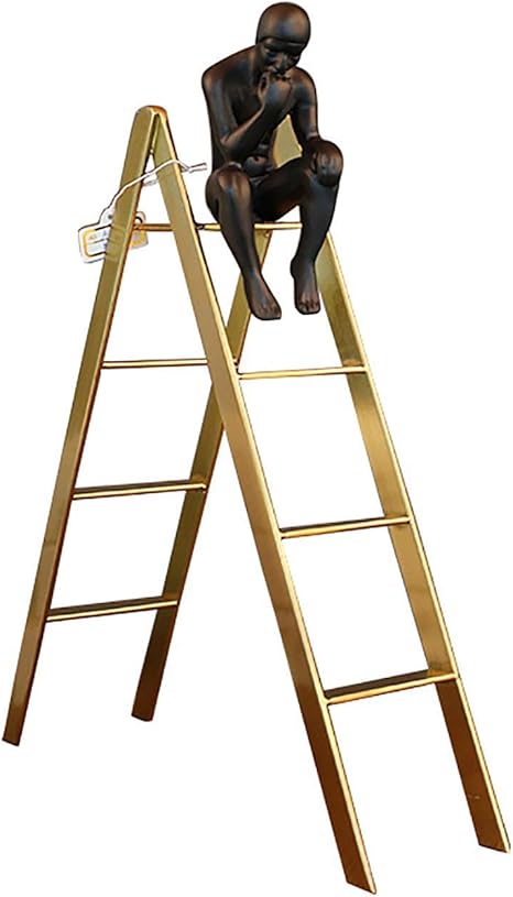 Amazon 完璧 像文字装飾樹脂材料ユニークな現代の思想家像抽象的なキャラクターデコレーションホームオフィスの飾り室の飾り 置物 オブジェ オンライン通販