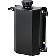 EVIL ENERGY Radiator Coolant Overflow Tank, Coolant Recovery Tank Aluminum 2L Black