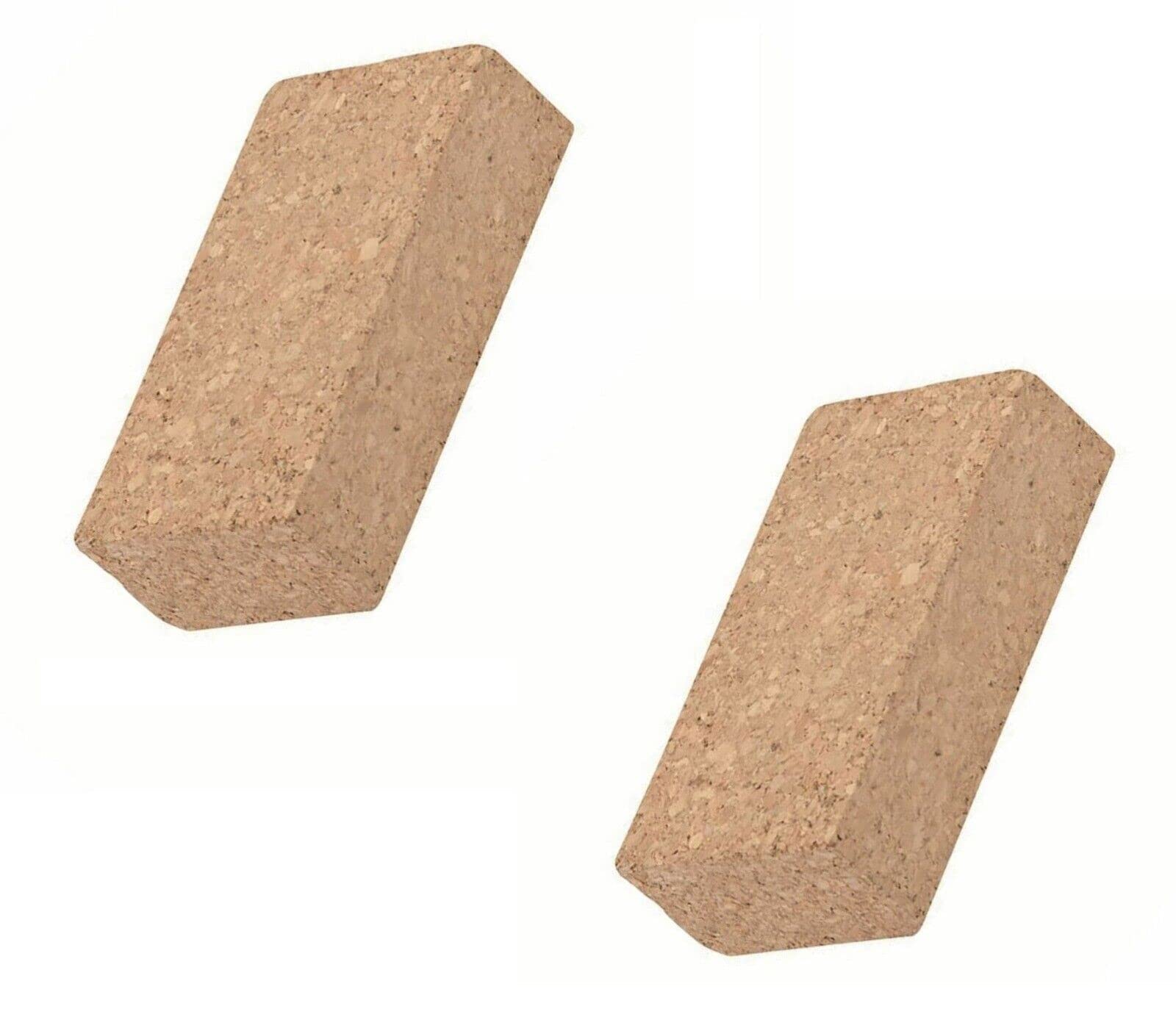 Mr. Gadget's Solutions Abrasive Cork Decorating Hand Sanding Block Fit for The Job 110mm x 60mm x 30mm-Non Slip 2 Pack