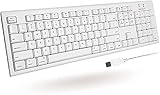 Macally Full-Size USB Wired Keyboard for Mac