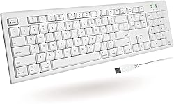 Macally Full-Size USB Wired Keyboard for Mac
