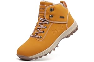 TSIODFO Fashion Men Boots Winter Waterproof Outdoor Hiking Shoes Leather Black