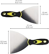 LAMXD Wallpaper Scraper Set 4pc 1.5" 3" 4" 5" Metal Paint Tool Gypsum Board view 2