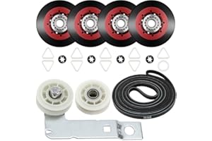 UPGRADED 4392067 Dryer Repair Kit & W10837240 Dryer Idler Pulley Replaces Whirlpool Cabrio Duet Maytag Bravos XL Maintenance Kit, Includes WPW10314173 & 661570V & 279640 - BY AMI PARTS
