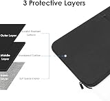 ProElife 13-Inch Laptop Sleeve Case for MacBook Air 13.6in & Neo 13in Black view 3