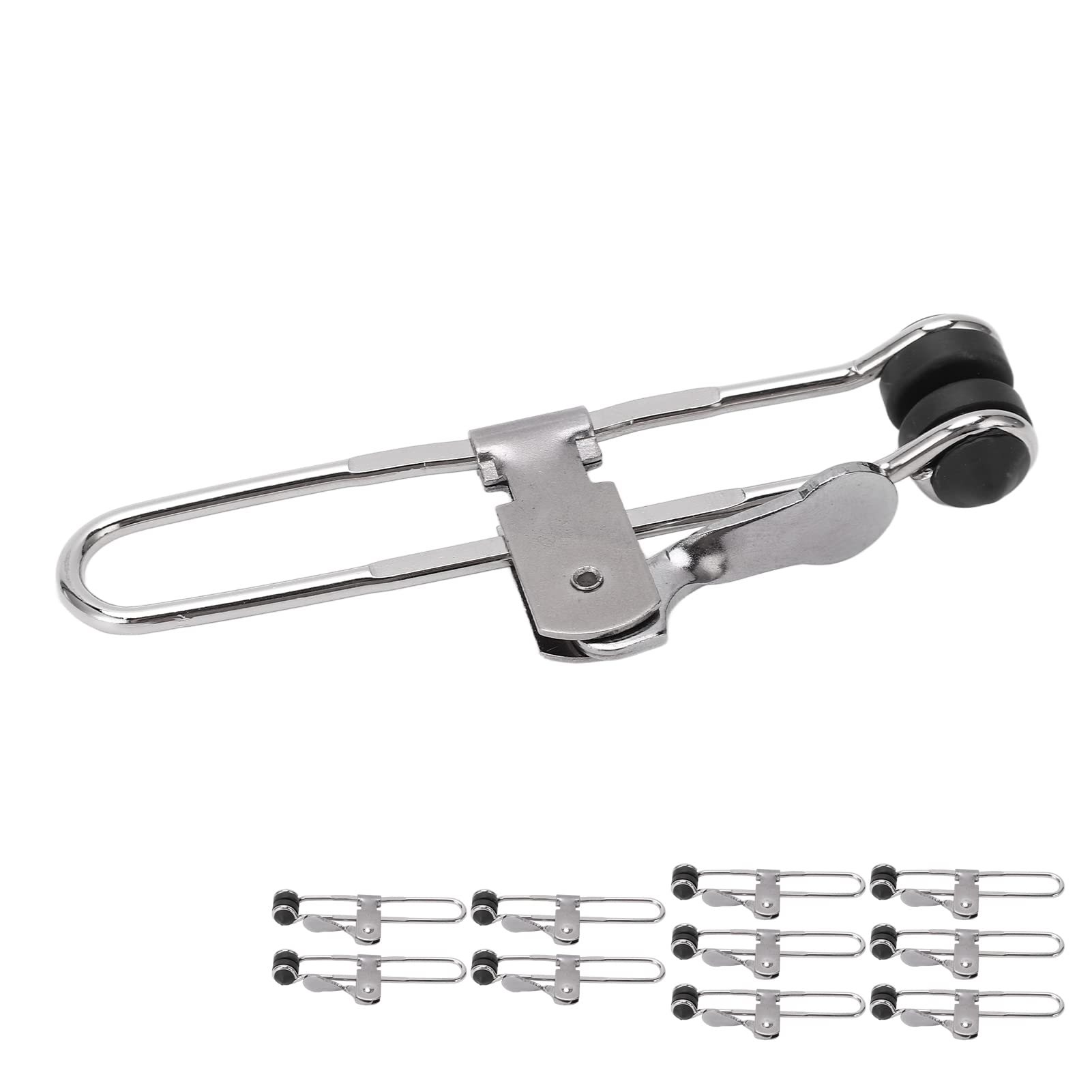 Suspended Ceiling Grid Clamps, 10pcs Lever Action Grid Clamps Multifunctional Stainless Steel Suspended Ceiling Tiles Clamps, Keep The Horizon Firm During Ceiling Installation