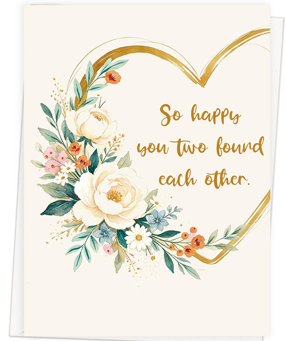 Asmallgf Wedding Gifts Card Decoration for Couple Newlyweds,Engagement Card | Married Congratulations Gifts for Bride and Gro