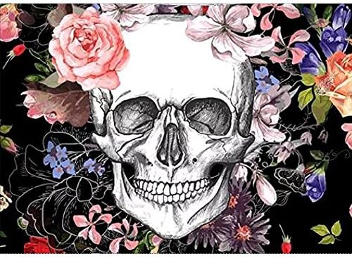 Wizland Halloween 5D DIY Diamond Painting Full Drill Round Resin Beads Pictures Mandala Floral Skull of Crystals Diamond Dotz Kits,Arts, Crafts &amp; Sewing Cross Stitch for Home Decor
