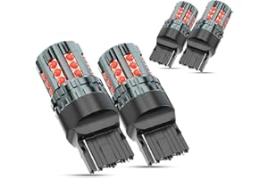 AZQOP 7444 LED Brake/Tail Light Bulbs For Chevy Silverado 1500 2500 3500 2015 2016 2017 2018 2019 2020 2021 2022, 300% Brightness, Brilliant Red, 7440R 7443R Taillight, Plug and Play, Waterproof, Pack of 4