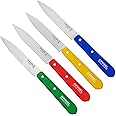 Opinel No. 112 Paring Knives Box Set, 4 Piece Paring Knife Set, High Carbon Steel for Chopping, Peeling, Slicing, Trimming, P