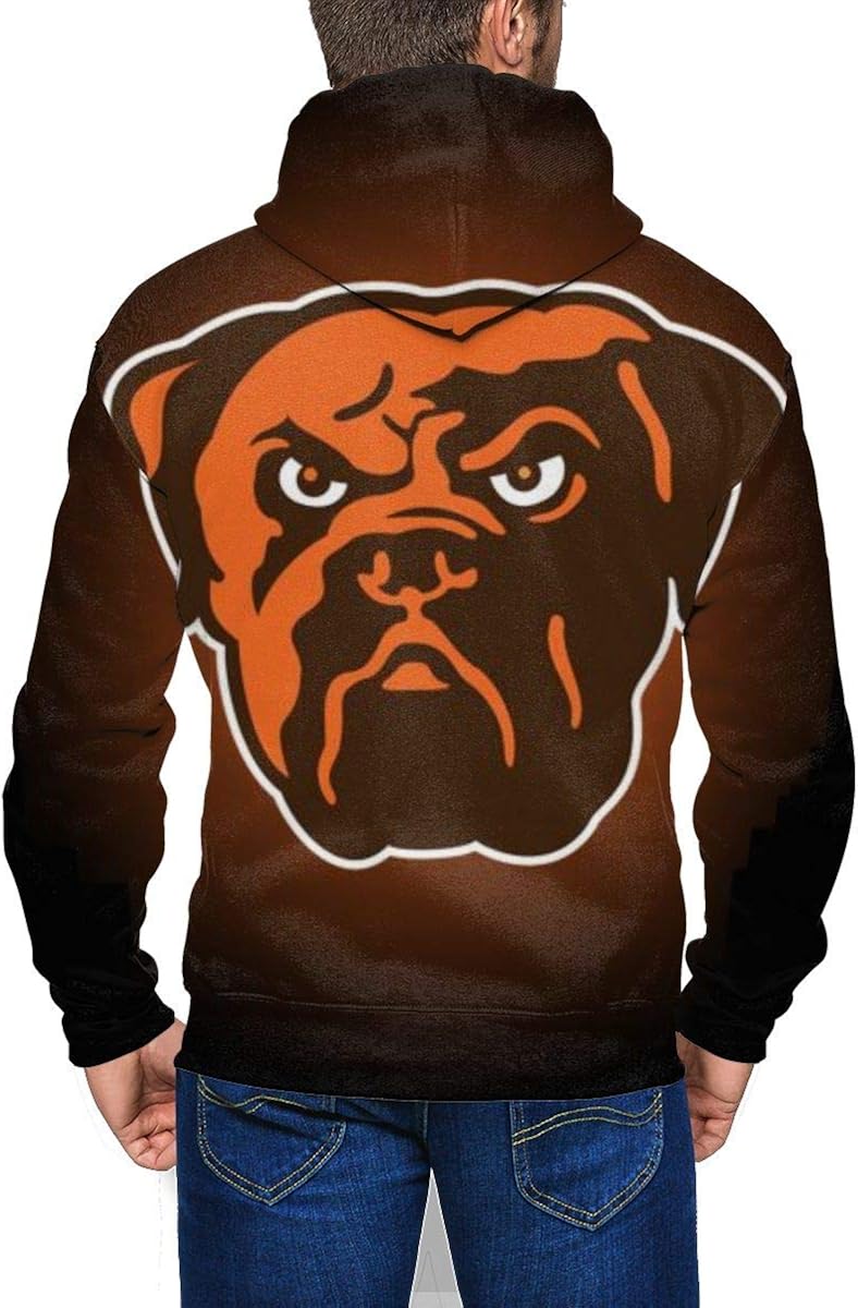 cleveland browns men's zip up hoodie