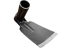 Small Pointed /6/9 Hoe Clip Ear Carbon Steel Triangle Garden Hoe,Hand Weed Cutter,Heavy Duty Landscaping Weeding Hoe for Gard