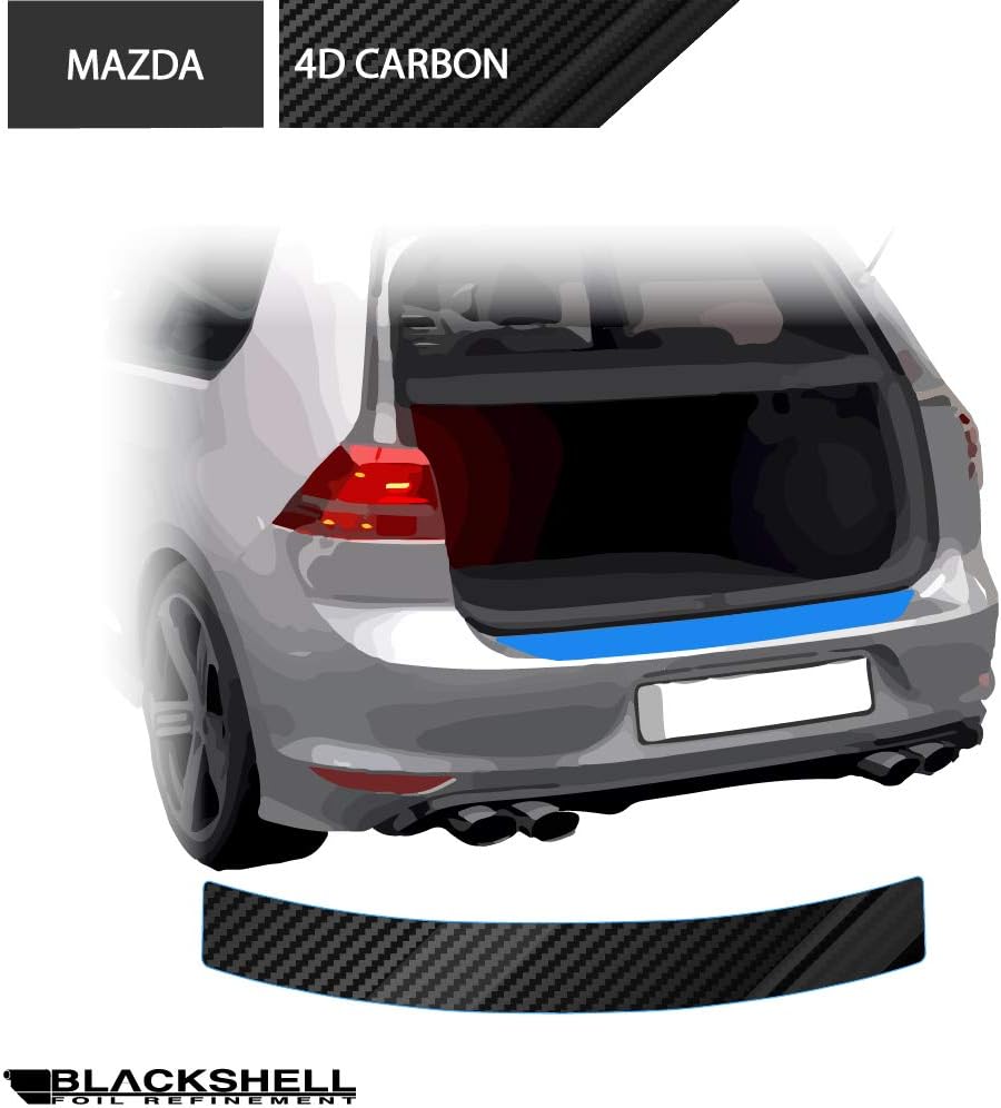 BLACKSHELL bumper protection incl. premium squeegee for CX-5 1 Typ KE 2012-2017 4D carbon black - custom-fit paint protection film, car protection film, stone guard, self-adhesive film