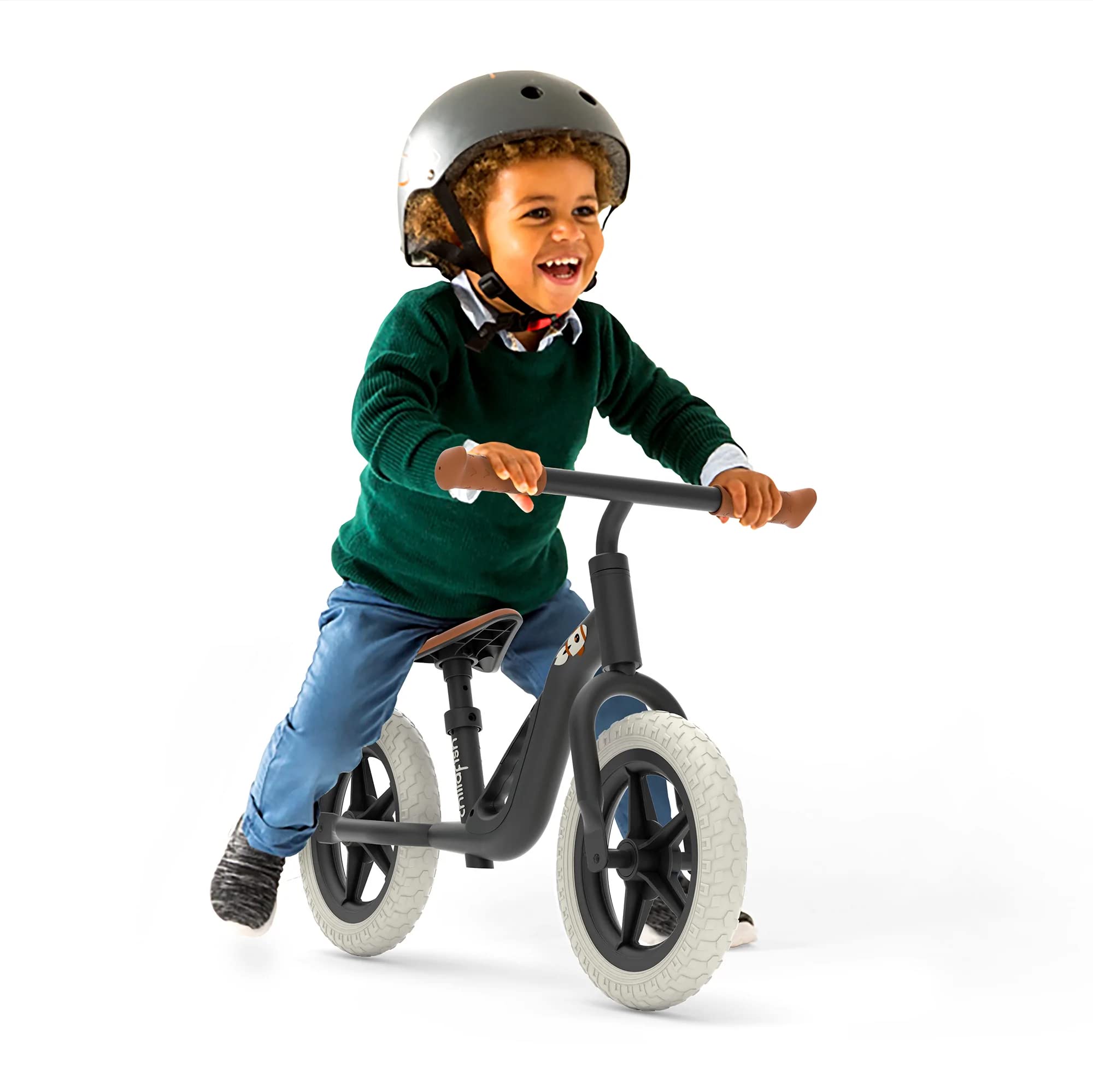 Chillafish Charlie Lightweight Toddler Balance Bike, Balance Trainer for Children 18-48 Months, Learn to Ride with 10-Inch No-Puncture Tires, Adjustable Seat and Carry Handle, Blue