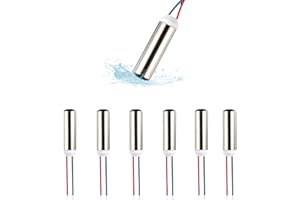 ZARD ZOOP 6 Pcs DC Coreless Vibration Motors 7x25mm Micro Vibrating Motors 1-6V 8000-20000RPM for Electronic Vibration equipments and DIY Projects