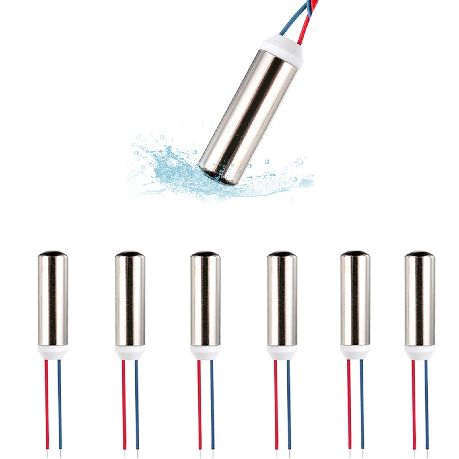 Photo 1 of 6 Pcs DC Coreless Vibration Motors 7x25mm Micro Vibrating Motors 1-6V 8000-20000RPM for Electronic Vibration equipments and DIY Projects