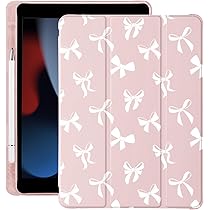 iPad・タブレットケース cozing Pillow Notebook Pouch_dot pink Amazon.com: Cute Kawaii Bow for iPad 5th/6th Generation Case