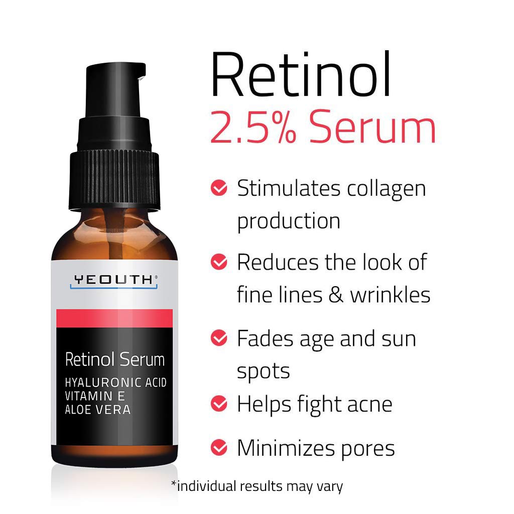 Retinol Serum 2.5 with Hyaluronic Acid, Aloe Vera, Vitamin E Boost