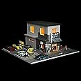 Diorama Hot Wheel Display Case - 1/64 Scale Model Car Display Case, 1:64 Diorama Garage Scene for Storage Organize Show Off Display (Ramen Restaurant)