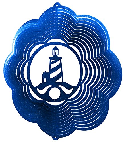 LIGHTHOUSE NAUTICAL Swirly Metal Wind Spinner