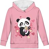 YORXINGY Cute Hoodie for Girls Hooded Long Sleeve Sweatshirts Youth Teen Crew Neck Pullover 6-16T