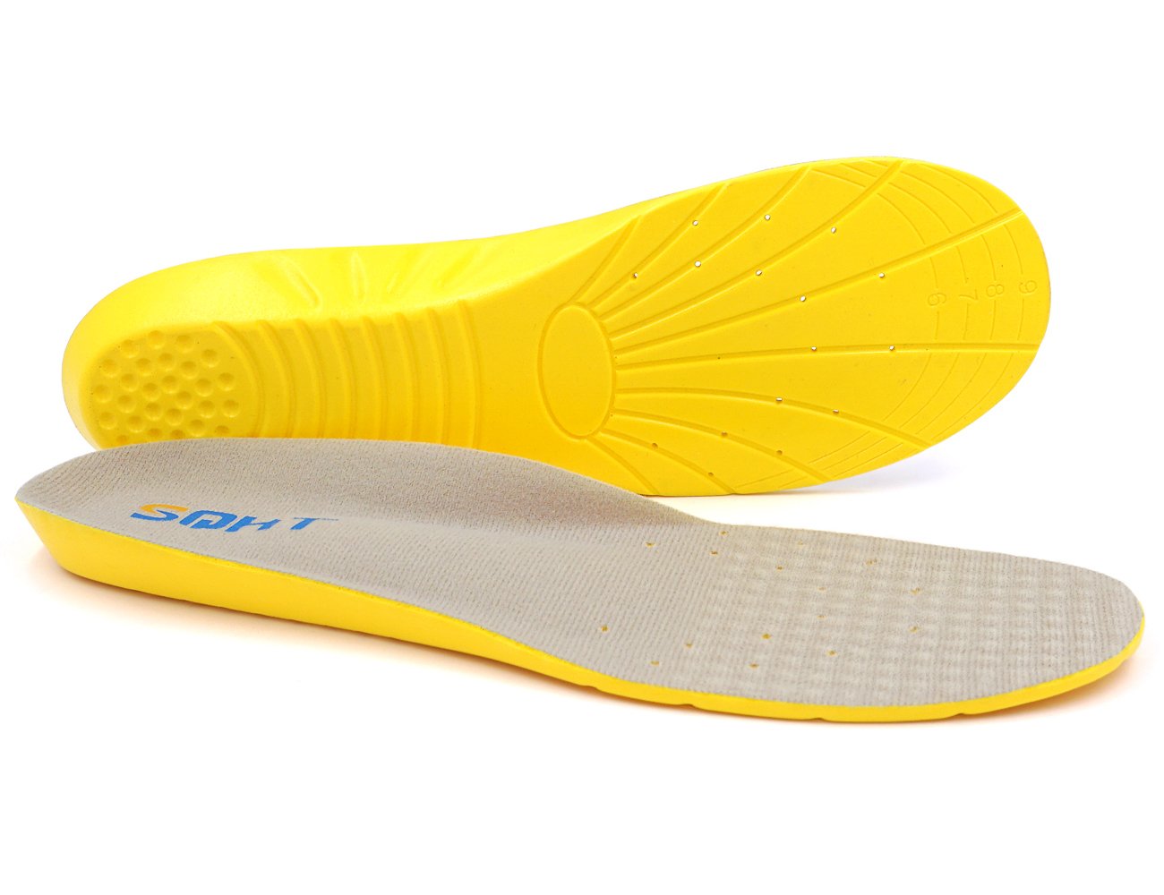 Athletic Running Shoe Insoles Comfort Foam Insert Providing Excellent Shock Absorption and Neutral Arch Support, Orthotic Insoles (M | 5~8.5 Men\'s/6~10 Women\'s)