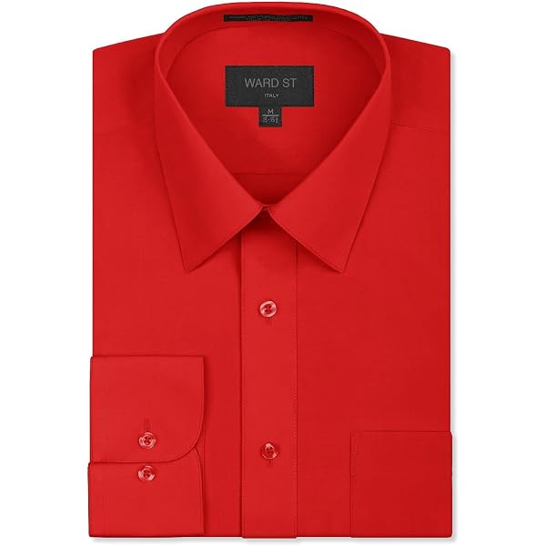 fuschia mens dress shirt VKWEAR Men's Classic Fit Long Sleeve Wrinkle Resistant Button Down Premium Dress Shirt (Fuchsia,L), Size: Large, Pink