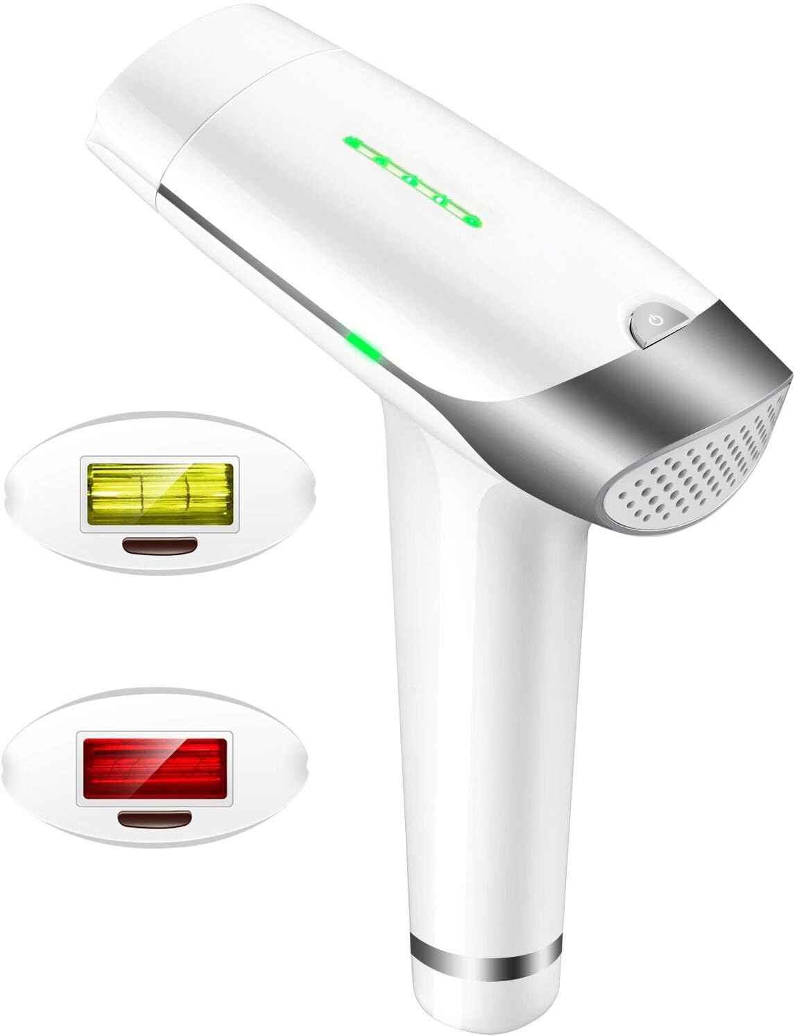 Auratrio T-009s IPL Haarentferner>500.000 Flashes, Dauerhafte Haarentfernung, 5 Stufen, Damen und Männer, Gesicht, Körper, Intimbereich, mit Lichtschutzbrille, Slide & Flash, Speicherfunktion IPL Männer